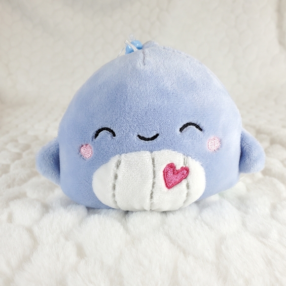 Samir Squishmallow Whale Clip Valentines Day Squad BNWT - Picture 6 of 7